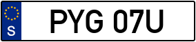 Trailer License Plate